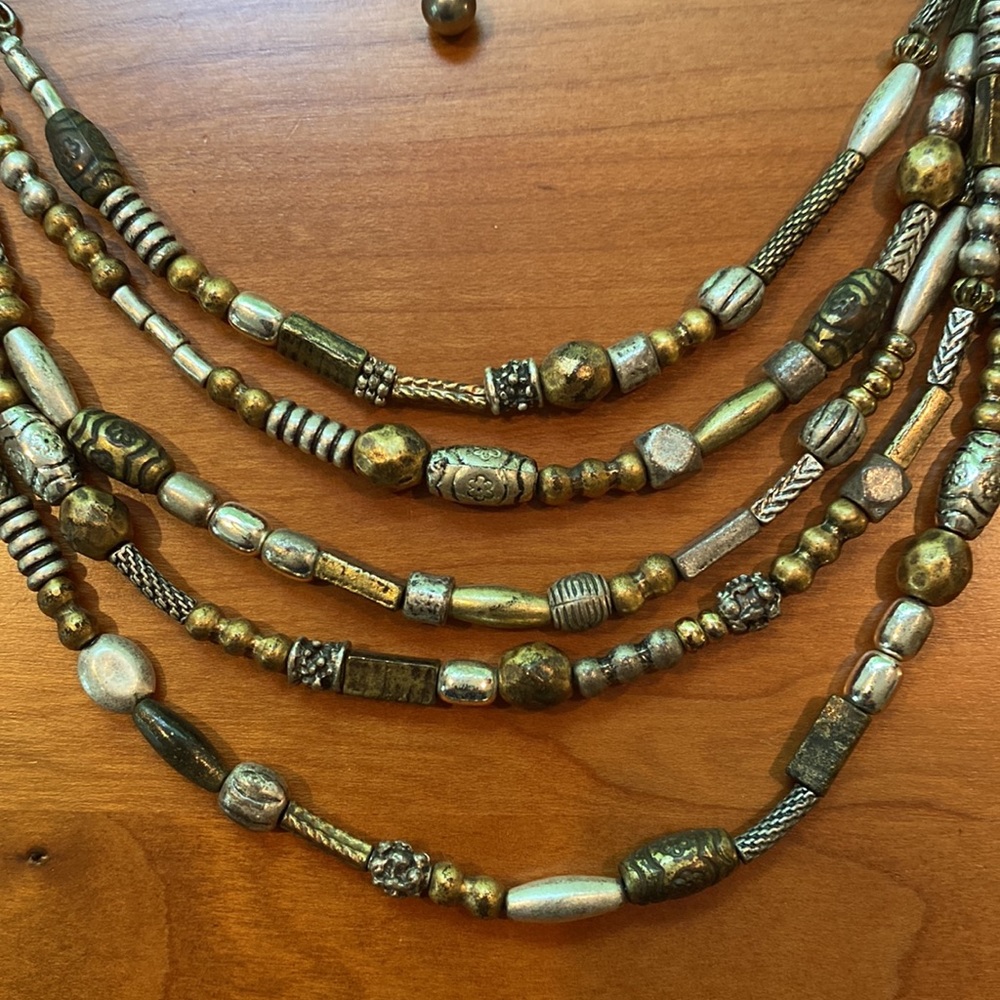 Bundle of 3 gold and silver tone necklaces